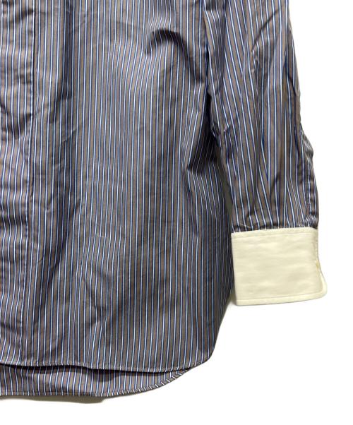 Cbarvet（シャルベ）Cbarvet (シャルベ) 長袖シャツ ブルー×グレー サイズ:１４の古着・服飾アイテム