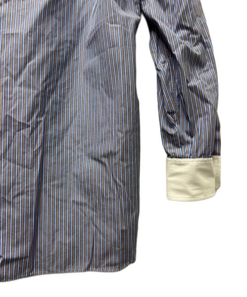 Cbarvet（シャルベ）Cbarvet (シャルベ) 長袖シャツ ブルー×グレー サイズ:１４の古着・服飾アイテム
