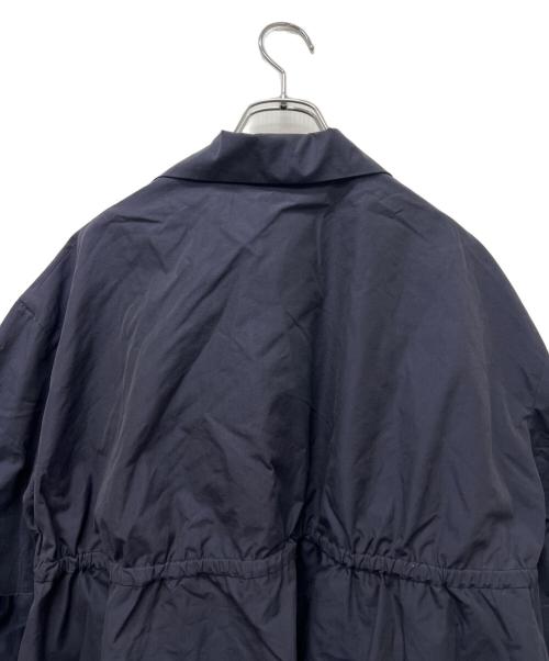 DRAWER（ドゥロワー）DRAWER (ドゥロワー) コットン ドロースロリング ワイド シングルジャケット ネイビー サイズ:３６の古着・服飾アイテム