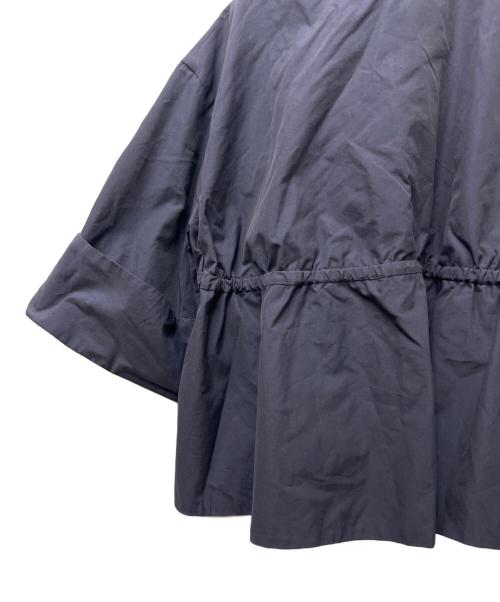 DRAWER（ドゥロワー）DRAWER (ドゥロワー) コットン ドロースロリング ワイド シングルジャケット ネイビー サイズ:３６の古着・服飾アイテム