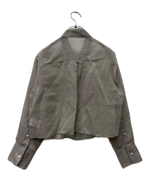 DRESSTERIOR（ドレステリア）DRESSTERIOR (ドレステリア) シアークロップドシャツ グレー サイズ:３４の古着・服飾アイテム