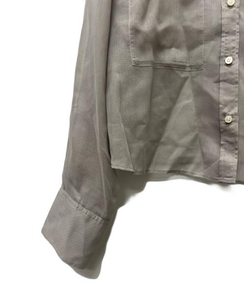 DRESSTERIOR（ドレステリア）DRESSTERIOR (ドレステリア) シアークロップドシャツ グレー サイズ:３４の古着・服飾アイテム