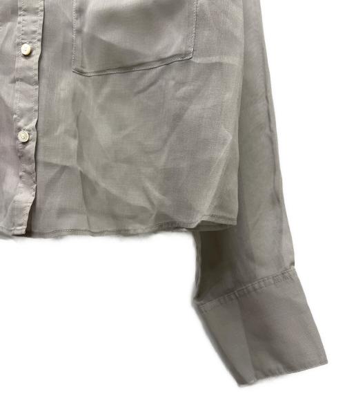 DRESSTERIOR（ドレステリア）DRESSTERIOR (ドレステリア) シアークロップドシャツ グレー サイズ:３４の古着・服飾アイテム