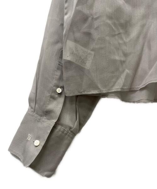 DRESSTERIOR（ドレステリア）DRESSTERIOR (ドレステリア) シアークロップドシャツ グレー サイズ:３４の古着・服飾アイテム