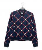 HERMESエルメス）の古着「グラン トゥラララ スウェットジャケット」｜ネイビー×レッド