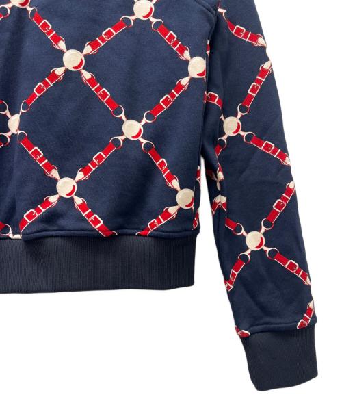 HERMES（エルメス）HERMES (エルメス) グラン トゥラララ スウェットジャケット ネイビー×レッド サイズ:３４の古着・服飾アイテム