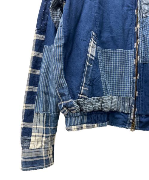 POLO RALPH LAUREN（ポロ・ラルフローレン）POLO RALPH LAUREN (ポロ・ラルフローレン) パッチワークブルゾン ブルー サイズ:ＸＳの古着・服飾アイテム