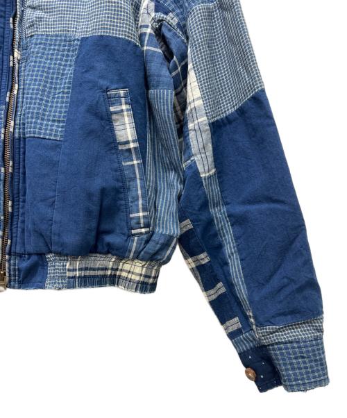 POLO RALPH LAUREN（ポロ・ラルフローレン）POLO RALPH LAUREN (ポロ・ラルフローレン) パッチワークブルゾン ブルー サイズ:ＸＳの古着・服飾アイテム