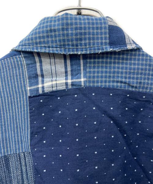 POLO RALPH LAUREN（ポロ・ラルフローレン）POLO RALPH LAUREN (ポロ・ラルフローレン) パッチワークブルゾン ブルー サイズ:ＸＳの古着・服飾アイテム