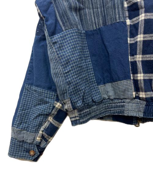 POLO RALPH LAUREN（ポロ・ラルフローレン）POLO RALPH LAUREN (ポロ・ラルフローレン) パッチワークブルゾン ブルー サイズ:ＸＳの古着・服飾アイテム