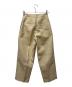 JIL SANDER (ジルサンダー) タックパンツ ベージュ サイズ:３２：15000円