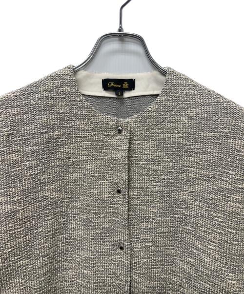 DRAWER（ドゥロワー）DRAWER (ドゥロワー) ラメカノコスナップ カーディガン ベージュ サイズ:1の古着・服飾アイテム