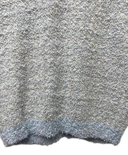 DRAWER（ドゥロワー）DRAWER (ドゥロワー) ツイードニットジレ ブルー サイズ:不明の古着・服飾アイテム