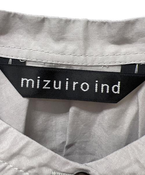 mizuiro-ind（ミズイロインド）mizuiro-ind (ミズイロインド) バックギャザーワイドシャツ グレー サイズ:不明の古着・服飾アイテム