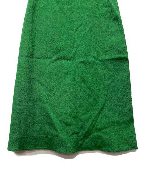 JIL SANDER（ジルサンダー）JIL SANDER (ジルサンダー) ストレッチ フレアスカート グリーン サイズ:３２の古着・服飾アイテム
