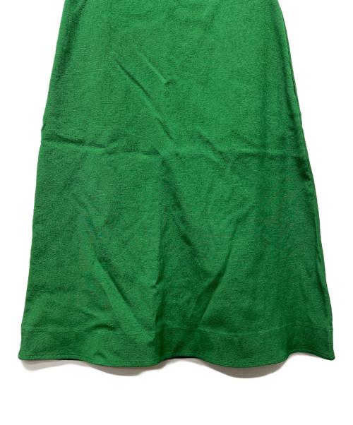 JIL SANDER（ジルサンダー）JIL SANDER (ジルサンダー) ストレッチ フレアスカート グリーン サイズ:３２の古着・服飾アイテム