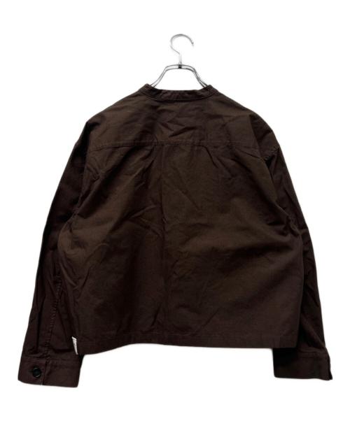 JIL SANDER+（ジルサンダープラス）JIL SANDER+ (ジルサンダープラス) クロップドシャツ ブラウン サイズ:３２の古着・服飾アイテム