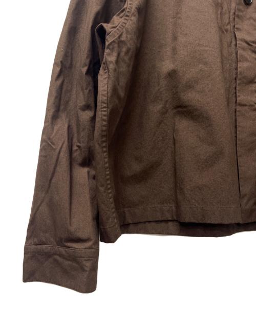 JIL SANDER+（ジルサンダープラス）JIL SANDER+ (ジルサンダープラス) クロップドシャツ ブラウン サイズ:３２の古着・服飾アイテム