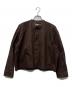 JIL SANDER+（ジルサンダープラス）の古着「クロップドシャツ」｜ブラウン