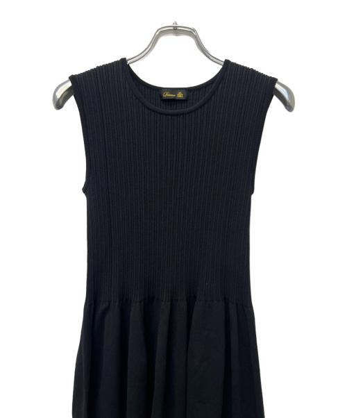 DRAWER（ドゥロワー）DRAWER (ドゥロワー) ニットノースリーブワンピース ブラック サイズ:不明の古着・服飾アイテム