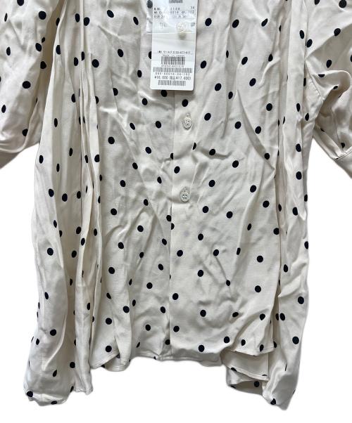 DRESSTERIOR（ドレステリア）DRESSTERIOR (ドレステリア) ドットプリントボリュームスリーブブラウス ベージュ サイズ:３４の古着・服飾アイテム