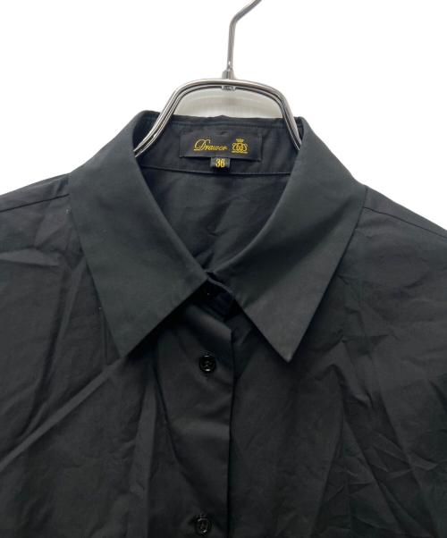 DRAWER（ドゥロワー）DRAWER (ドゥロワー) 長袖シャツ ブラック サイズ:３６の古着・服飾アイテム