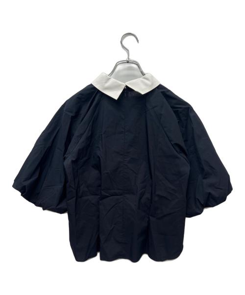 DRESSTERIOR（ドレステリア）DRESSTERIOR (ドレステリア) 2WAY バルーンスリーブブラウス ネイビー サイズ:３４の古着・服飾アイテム