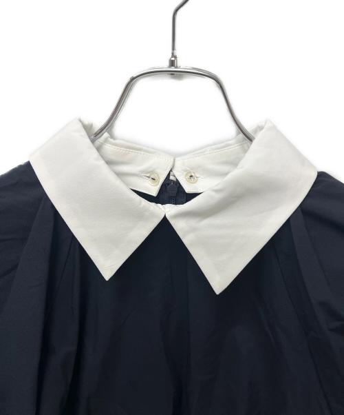 DRESSTERIOR（ドレステリア）DRESSTERIOR (ドレステリア) 2WAY バルーンスリーブブラウス ネイビー サイズ:３４の古着・服飾アイテム