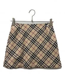 BURBERRY BLUE LABEL（バーバリー ブルー レーベル）の古着「ミニスカート」｜ベージュ