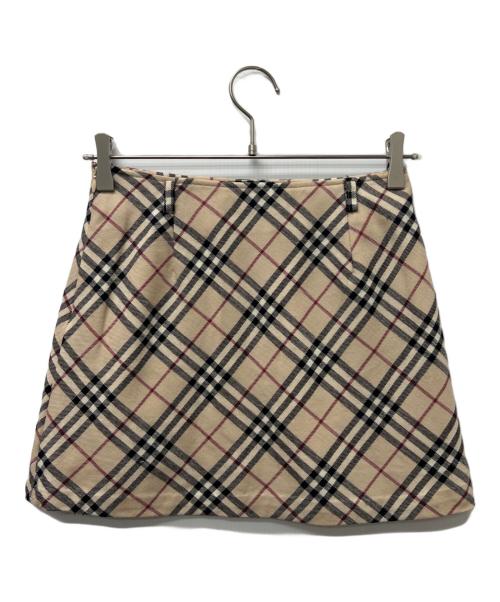 BURBERRY BLUE LABEL（バーバリー ブルー レーベル）BURBERRY BLUE LABEL (バーバリー ブルー レーベル) ミニスカート ベージュ サイズ:３６の古着・服飾アイテム