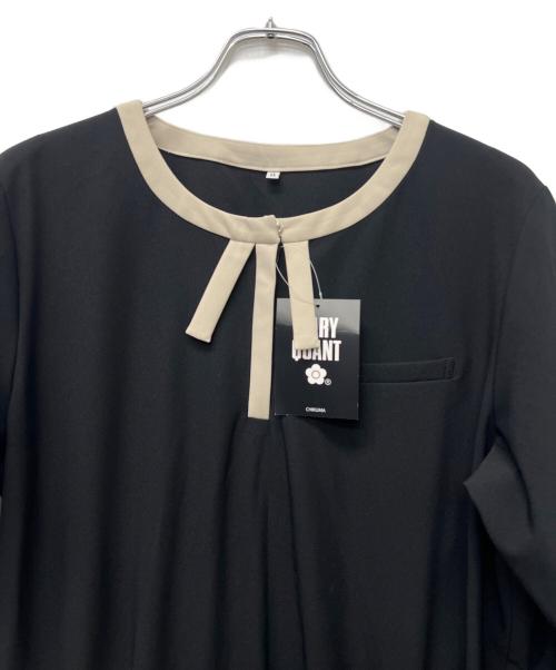 MARY QUANT（マリークヮント）MARY QUANT (マリークヮント) 七分袖ワンピース ブラック サイズ:11の古着・服飾アイテム
