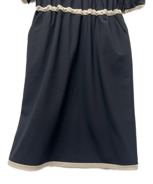 MARY QUANT（マリークヮント）MARY QUANT (マリークヮント) 七分袖ワンピース ブラック サイズ:11の古着・服飾アイテム