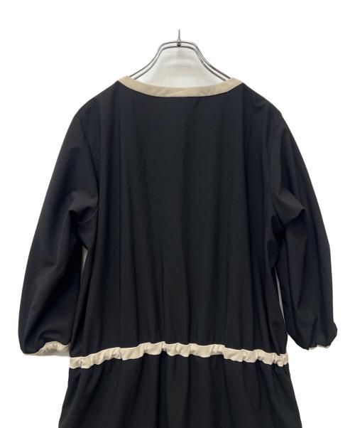 MARY QUANT（マリークヮント）MARY QUANT (マリークヮント) 七分袖ワンピース ブラック サイズ:11の古着・服飾アイテム