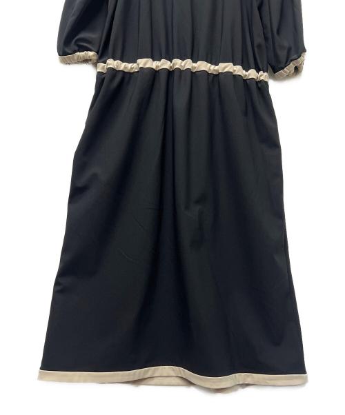 MARY QUANT（マリークヮント）MARY QUANT (マリークヮント) 七分袖ワンピース ブラック サイズ:11の古着・服飾アイテム