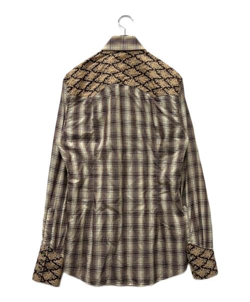 GUCCI（グッチ）GUCCI (グッチ) ウエスタンシャツ ベージュ サイズ:４０の古着・服飾アイテム