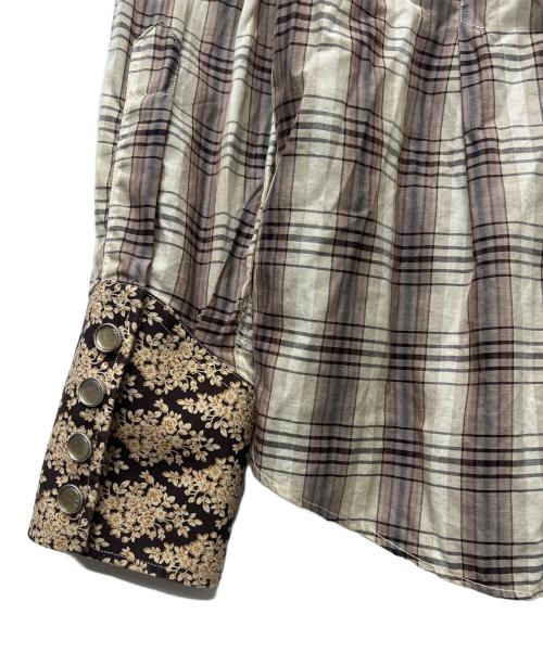 GUCCI（グッチ）GUCCI (グッチ) ウエスタンシャツ ベージュ サイズ:４０の古着・服飾アイテム