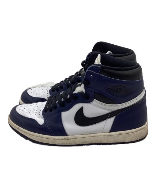 NIKE（ナイキ）NIKE (ナイキ) AIR JORDAN 1 RETRO HIGH OG ネイビー サイズ:cm28の古着・服飾アイテム