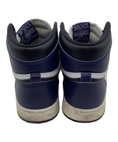 NIKE（ナイキ）NIKE (ナイキ) AIR JORDAN 1 RETRO HIGH OG ネイビー サイズ:cm28の古着・服飾アイテム