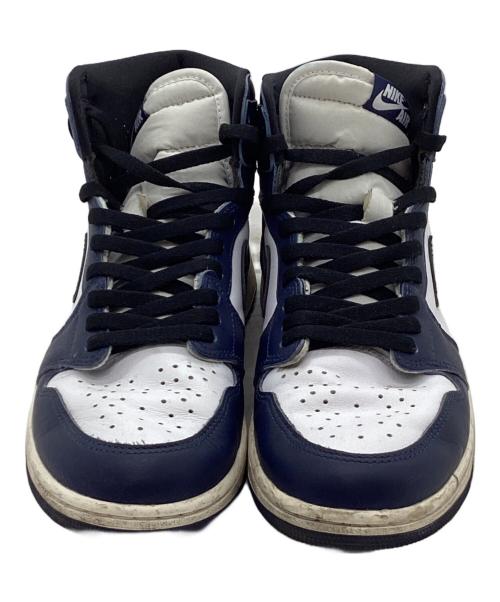 NIKE（ナイキ）NIKE (ナイキ) AIR JORDAN 1 RETRO HIGH OG ネイビー サイズ:cm28の古着・服飾アイテム