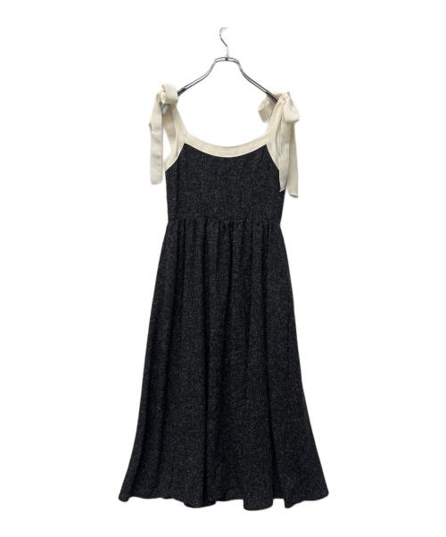 HER LIP TO（ハーリップトゥ）HER LIP TO (ハーリップトゥ) Tweed Long Dress ブラック×ホワイト サイズ:Ｓの古着・服飾アイテム