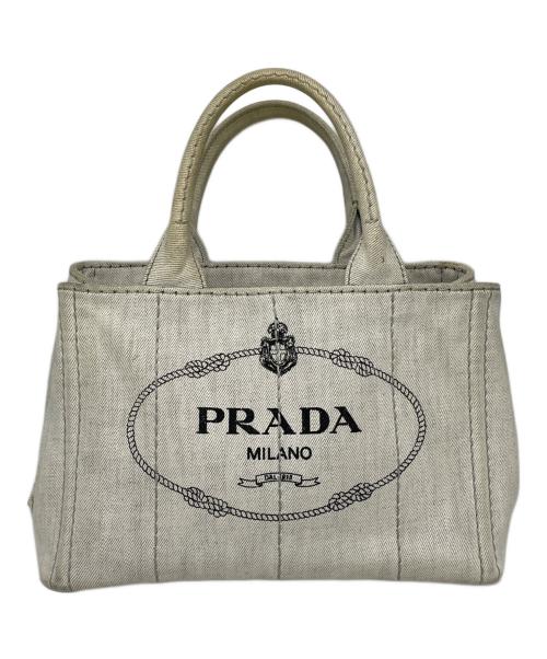 PRADA（プラダ）PRADA (プラダ) ハンドバッグ アイボリーの古着・服飾アイテム