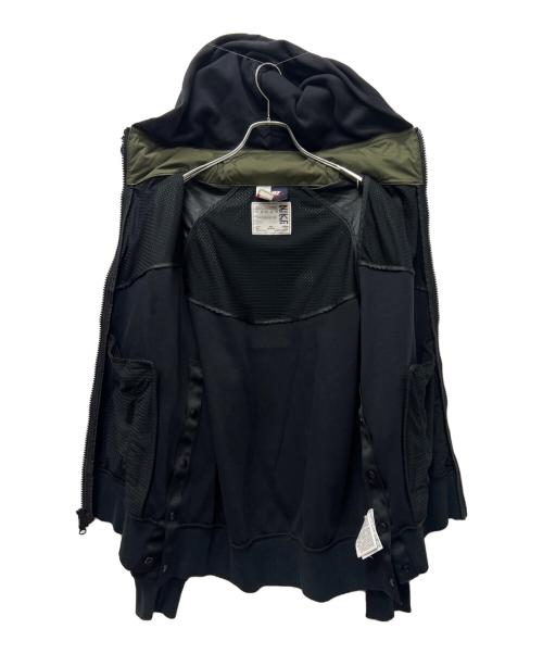 NIKE（ナイキ）NIKE (ナイキ) sacai (サカイ) NRG Full Zip Parker カーキ×ブラック サイズ:Mの古着・服飾アイテム