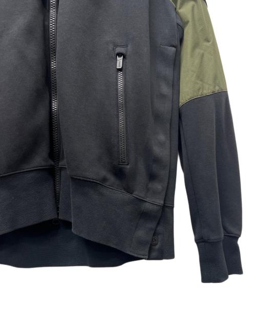 NIKE（ナイキ）NIKE (ナイキ) sacai (サカイ) NRG Full Zip Parker カーキ×ブラック サイズ:Mの古着・服飾アイテム