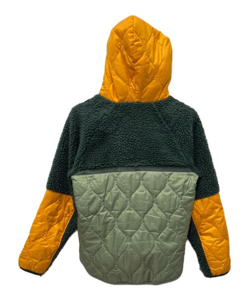 NIKE（ナイキ）NIKE (ナイキ) ボアフリースキルティングジャケット カーキ×オレンジ サイズ:Mの古着・服飾アイテム