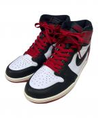 NIKEナイキ）の古着「Air Jordan 1 Retro High OG "Black Toe Reimagined"」｜レッド×ホワイト