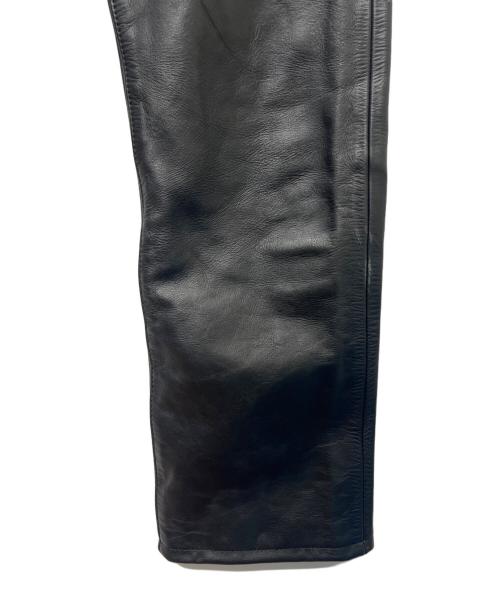 aero（エアロ）aero (エアロ) レザーパンツ ブラック サイズ:３１の古着・服飾アイテム