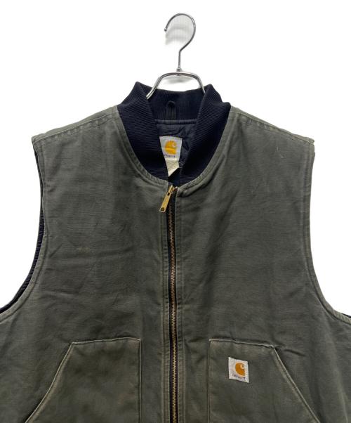 CarHartt（カーハート）CarHartt (カーハート) 中綿ベスト オリーブ×ブラック サイズ:ＸＬの古着・服飾アイテム