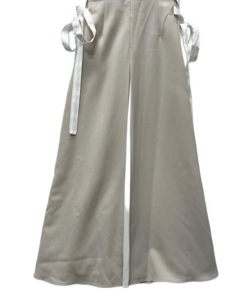 Snidel（スナイデル）Snidel (スナイデル) サイドプリーツバイカラーワンピース ベージュ×アイボリー サイズ:０の古着・服飾アイテム
