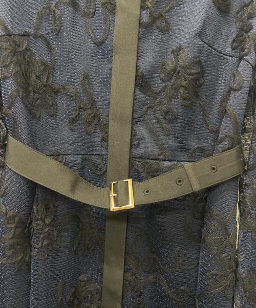 GRACE CONTINENTAL（（グレースコンチネンタル）GRACE CONTINENTAL (（グレースコンチネンタル) 長袖ワンピース ネイビー サイズ:３６の古着・服飾アイテム