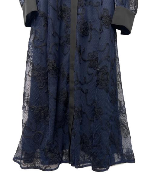 GRACE CONTINENTAL（（グレースコンチネンタル）GRACE CONTINENTAL (（グレースコンチネンタル) 長袖ワンピース ネイビー サイズ:３６の古着・服飾アイテム